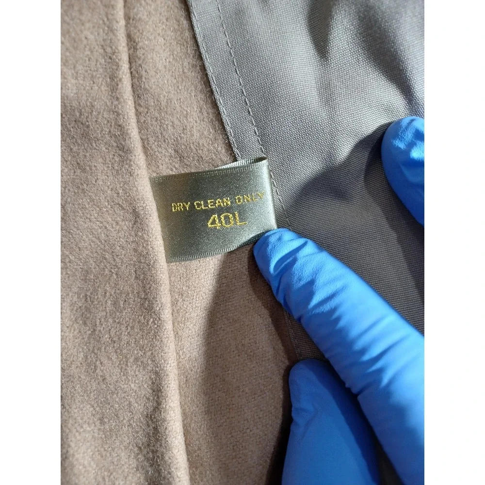 J.G. Hook Trench Coat Mens 40L Beige Belted Wool‎ Liner Rain Long Classic